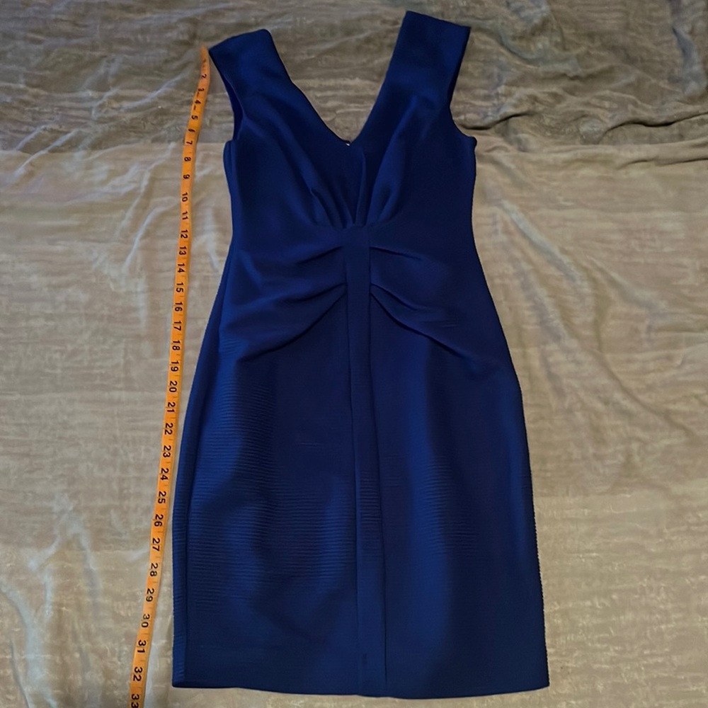 Express blue sleeveless stretch dress